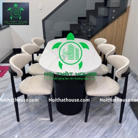 BỘ BÀN ĐÁ DECOR OVAL ĐẸP 160