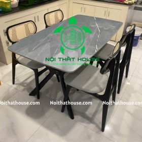 BỘ BÀN ĐÁ XÁM 140 GHẾ TỰA MÂY MẮT CÁO