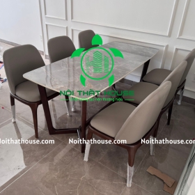 BỘ BÀN ĐÁ CH25 XÁM BÓNG 160 HIỆN ĐẠI