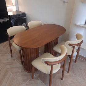 BỘ BÀN GHẾ TỰA TRĂNG 140 DECOR ĐẸP